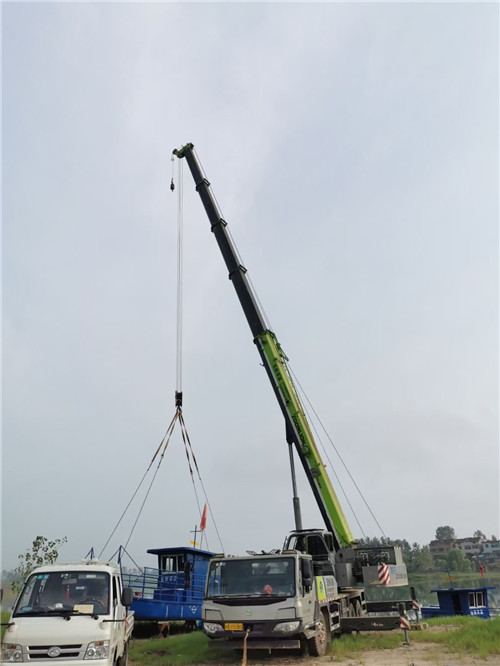 温宿县桥梁建设吊装案例